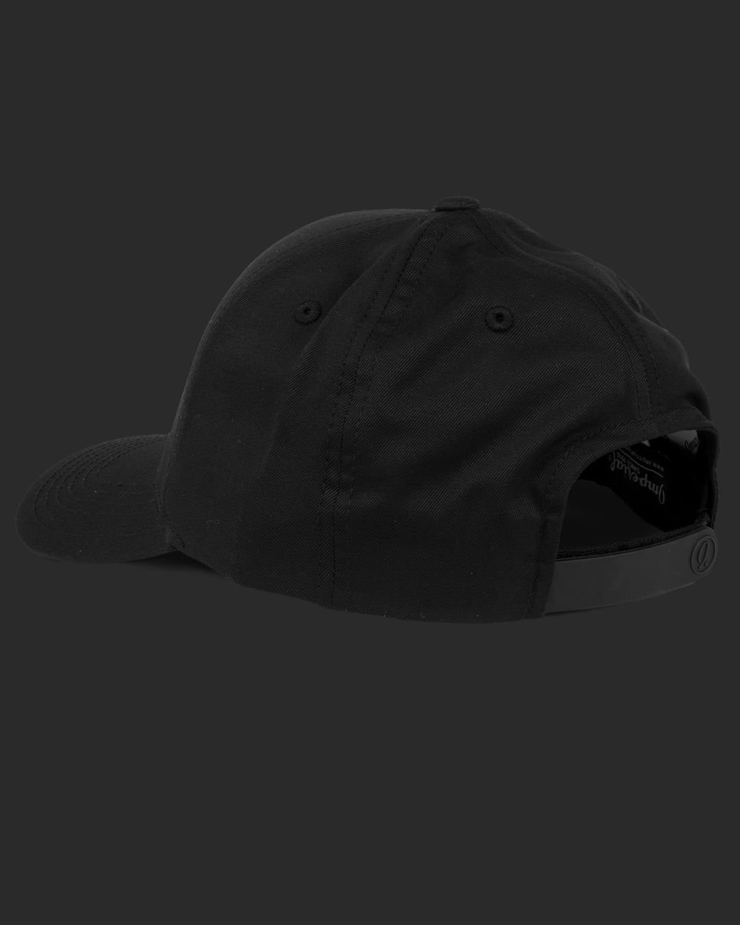 Branded Mid Crown Hat (Black)