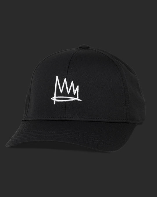 Branded Mid Crown Hat (Black)