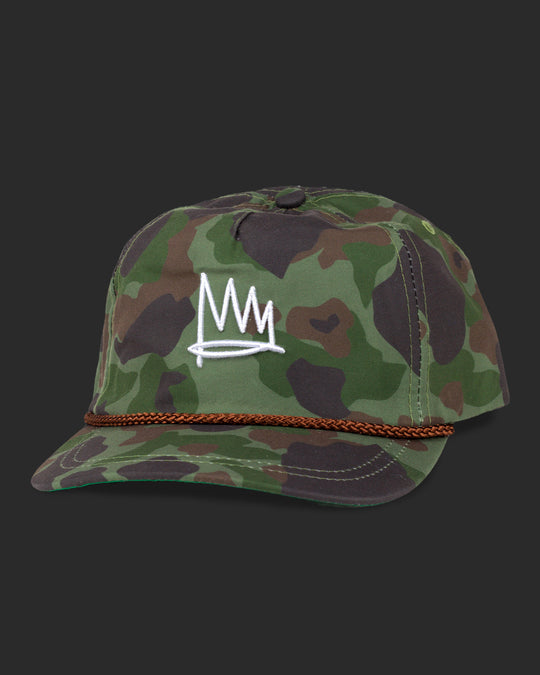 Branded Mid Crown Hat (Camo)